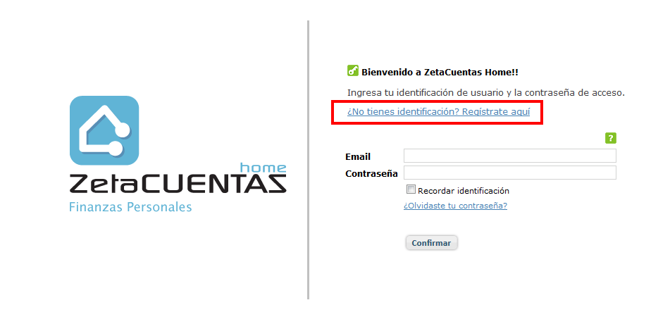 Creando un usuario en Zetacuentas zetacuentas1