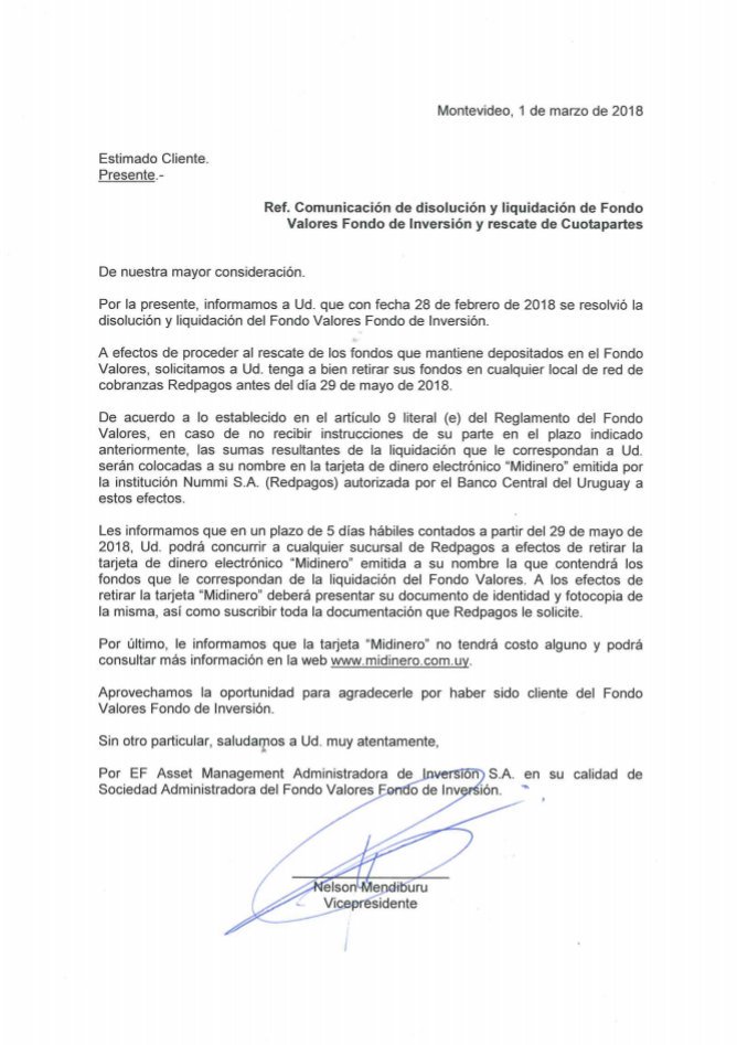 cierre fondovalores