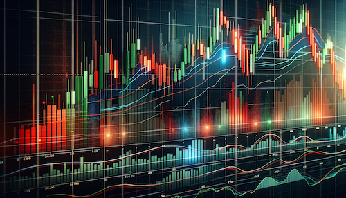 Ejemplo de velas japonesas de curso de trading